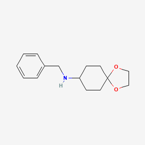 molecular formula C15H21NO2 B1600854 N-苄基-1,4-二氧杂螺[4.5]癸烷-8-胺 CAS No. 131511-13-2