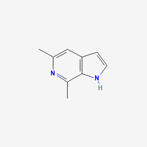 molecular formula C9H10N2 B1600858 5,7-二甲基-1H-吡咯并[2,3-c]吡啶 CAS No. 91873-09-5