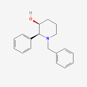 molecular formula C18H21NO B1600908 (2S,3S)-1-N-Benzyl-3-hydroxy-2-phenylpiperidine CAS No. 250589-64-1