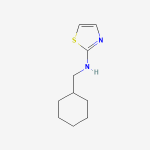 molecular formula C10H16N2S B1600922 Cyclohexylmethyl-thiazol-2-YL-amine CAS No. 69212-70-0