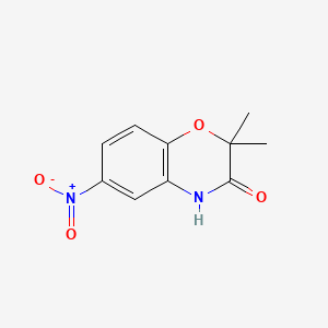 molecular formula C10H10N2O4 B1600924 2,2-二甲基-6-硝基-2H-苯并[B][1,4]恶嗪-3(4H)-酮 CAS No. 85160-84-5