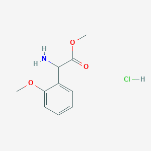 molecular formula C10H14ClNO3 B1600929 氨基(2-甲氧基苯基)乙酸甲酯盐酸盐 CAS No. 390815-44-8