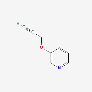molecular formula C8H7NO B1600930 3-(丙-2-炔氧基)吡啶 CAS No. 69022-70-4