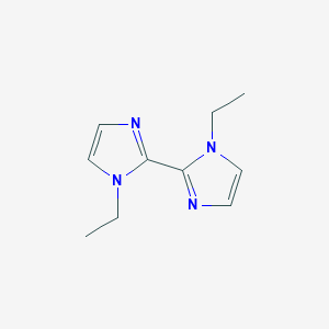 molecular formula C10H14N4 B1600934 1,1'-Diethyl-1H,1'H-2,2'-biimidazole CAS No. 37572-50-2