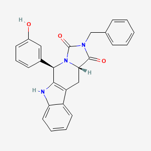 molecular formula C26H21N3O3 B1600938 Eg5 抑制剂 V，反式-24 CAS No. 869304-55-2