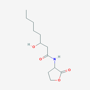 molecular formula C12H21NO4 B1600940 3-羟基-N-(2-氧代四氢呋喃-3-基)辛酰胺 CAS No. 853799-77-6