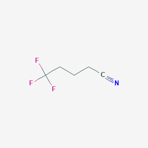 molecular formula C5H6F3N B1600957 5,5,5-Trifluoropentanenitrile CAS No. 89866-61-5