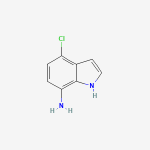 molecular formula C8H7ClN2 B1600964 4-氯-1H-吲哚-7-胺 CAS No. 292636-12-5