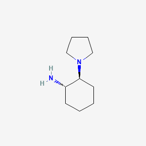 molecular formula C10H20N2 B1600967 Cyclohexanamine, 2-(1-pyrrolidinyl)-, (1S,2S)- CAS No. 824938-97-8