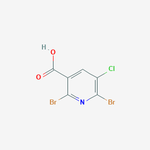 molecular formula C6H2Br2ClNO2 B1600974 2,6-二溴-5-氯烟酸 CAS No. 55304-86-4