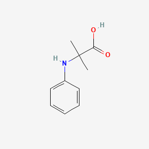 molecular formula C10H13NO2 B1601011 2-甲基-N-苯基丙氨酸 CAS No. 59081-61-7