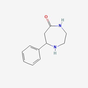 molecular formula C11H14N2O B1601032 7-苯基-1,4-二氮杂环戊-5-酮 CAS No. 89044-79-1