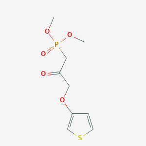 B1601042 Dimethyl {2-oxo-3-[(thiophen-3-yl)oxy]propyl}phosphonate CAS No. 62401-58-5