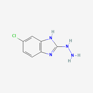 molecular formula C7H7ClN4 B1601053 6-氯-2-肼基-1H-苯并咪唑 CAS No. 99122-11-9