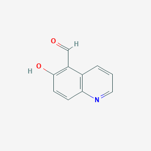molecular formula C10H7NO2 B1601058 6-Hydroxyquinoline-5-carbaldehyde CAS No. 77717-71-6