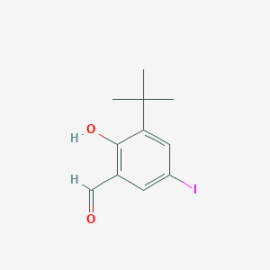 molecular formula C11H13IO2 B1601077 3-叔丁基-5-碘水杨醛 CAS No. 83816-59-5