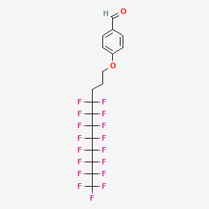 molecular formula C18H11F17O2 B1601078 4-[3-(全氟辛基)-1-丙氧基]苯甲醛 CAS No. 494798-73-1