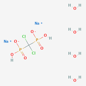 molecular formula CH10Cl2Na2O10P2 B160108 Bonefos CAS No. 88416-50-6