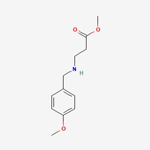 molecular formula C12H17NO3 B1601081 Methyl 3-(4-methoxybenzylamino)propanoate CAS No. 55383-92-1