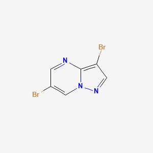 molecular formula C6H3Br2N3 B1601082 3,6-二溴吡唑并[1,5-a]嘧啶 CAS No. 55405-68-0