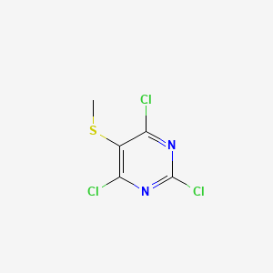 molecular formula C5H3Cl3N2S B1601085 2,4,6-Trichloro-5-(methylthio)pyrimidine CAS No. 24795-76-4