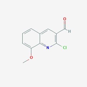 molecular formula C11H8ClNO2 B1601106 2-氯-8-甲氧基喹啉-3-甲醛 CAS No. 73568-28-2