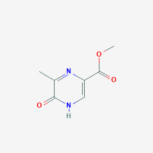 molecular formula C7H8N2O3 B1601110 Methyl 6-methyl-5-oxo-4,5-dihydropyrazine-2-carboxylate CAS No. 77168-84-4