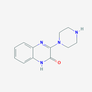 molecular formula C12H14N4O B1601112 3-(Piperazin-1-yl)quinoxalin-2(1H)-one CAS No. 55686-32-3