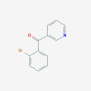 molecular formula C12H8BrNO B1601113 (2-溴苯基)(吡啶-3-基)甲酮 CAS No. 77744-06-0
