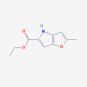 molecular formula C10H11NO3 B1601115 ethyl 2-methyl-4H-furo[3,2-b]pyrrole-5-carboxylate CAS No. 80709-78-0