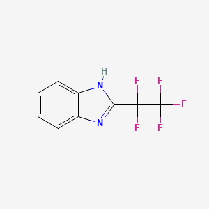 molecular formula C9H5F5N2 B1601116 2-(五氟乙基)-1H-苯并咪唑 CAS No. 383-08-4