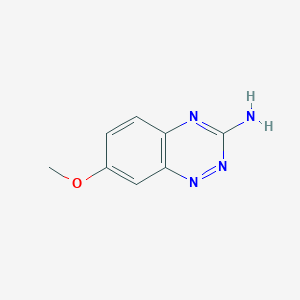 molecular formula C8H8N4O B1601121 7-Methoxybenzo[e][1,2,4]triazin-3-amine CAS No. 27238-40-0