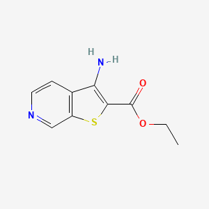 molecular formula C10H10N2O2S B1601122 3-氨基噻吩并[2,3-c]吡啶-2-羧酸乙酯 CAS No. 78790-83-7