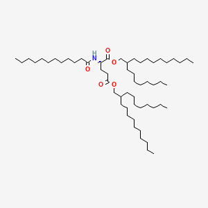 molecular formula C57H111NO5 B1601127 Dioctyldodecyl lauroyl glutamate CAS No. 82204-94-2