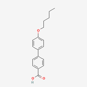 molecular formula C18H20O3 B1601136 4-(戊氧基)-4'-联苯甲酸 CAS No. 59748-15-1
