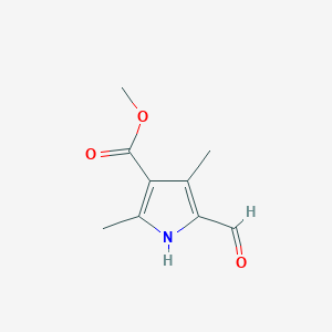 molecular formula C9H11NO3 B1601149 Methyl 5-formyl-2,4-dimethyl-1H-pyrrole-3-carboxylate CAS No. 58298-68-3