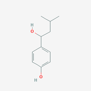 molecular formula C11H16O2 B160115 4-(1-Hydroxy-3-methylbutyl)phenol CAS No. 1805-60-3