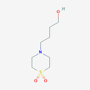 molecular formula C8H17NO3S B1601154 4-(4-Hydroxybutyl)thiomorpholine 1,1-Dioxide CAS No. 59801-41-1