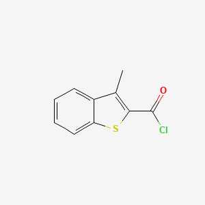 molecular formula C10H7ClOS B1601156 3-Methylbenzo[b]thiophene-2-carbonylchloride CAS No. 41280-76-6