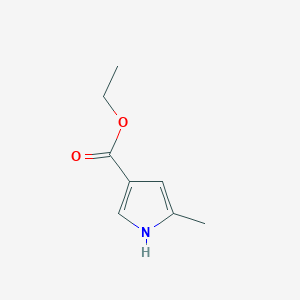 molecular formula C8H11NO2 B1601167 ethyl 5-methyl-1H-pyrrole-3-carboxylate CAS No. 2199-50-0
