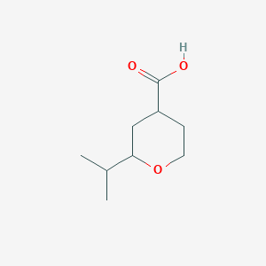 molecular formula C9H16O3 B1601171 2-Isopropyltetrahydro-2H-pyran-4-carboxylic acid CAS No. 77554-89-3