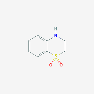 molecular formula C8H9NO2S B1601177 3,4-dihydro-2H-1,4-benzothiazine 1,1-dioxide CAS No. 82299-64-7