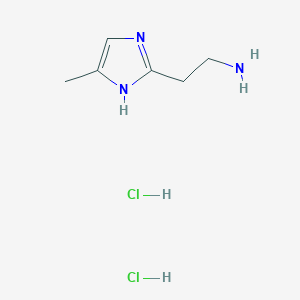 molecular formula C6H13Cl2N3 B1601195 2-(5-methyl-1H-imidazol-2-yl)ethanamine dihydrochloride CAS No. 88883-73-2