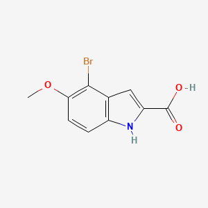 molecular formula C10H8BrNO3 B1601206 4-Bromo-5-methoxy-1H-indole-2-carboxylic acid CAS No. 92622-97-4