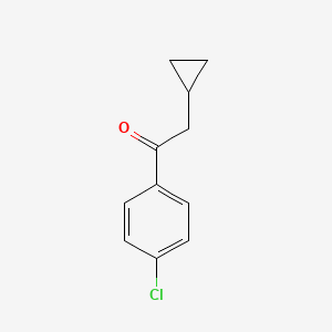 molecular formula C11H11ClO B1601210 1-(4-Chlorophenyl)-2-cyclopropylethanone CAS No. 54839-12-2