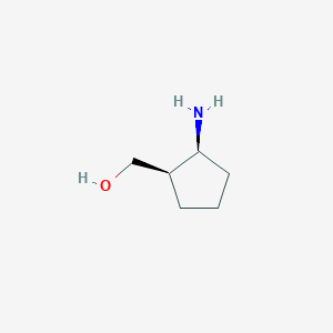 molecular formula C6H13NO B1601211 cis-(2-Amino-cyclopentyl)-methanol CAS No. 40482-12-0