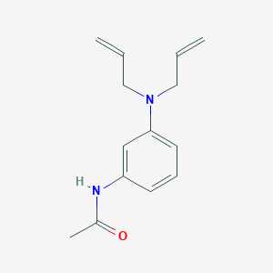 molecular formula C14H18N2O B1601219 N-[3-[bis(prop-2-enyl)amino]phenyl]acetamide CAS No. 69962-41-0