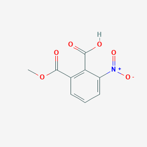 molecular formula C9H7NO6 B160122 2-(甲氧羰基)-6-硝基苯甲酸 CAS No. 21606-04-2