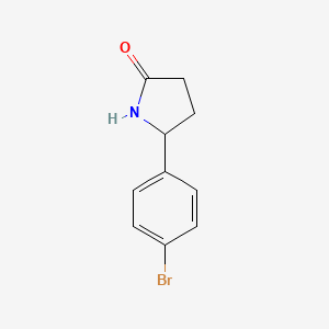 molecular formula C10H10BrNO B1601226 5-(4-Bromophenyl)pyrrolidin-2-one CAS No. 207989-90-0