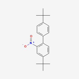 molecular formula C20H25NO2 B1601227 4,4'-Di-tert-butyl-2-nitro-1,1'-biphenyl CAS No. 69386-34-1